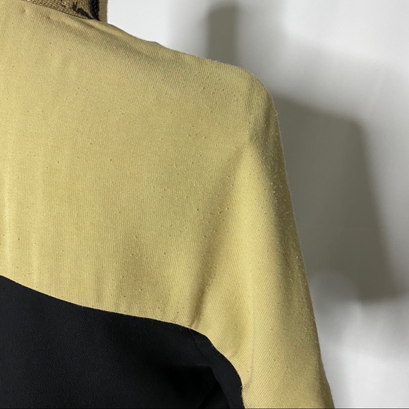 A.L.C. Black Tan Colorblock Shift Dress - Picture 10 of 11